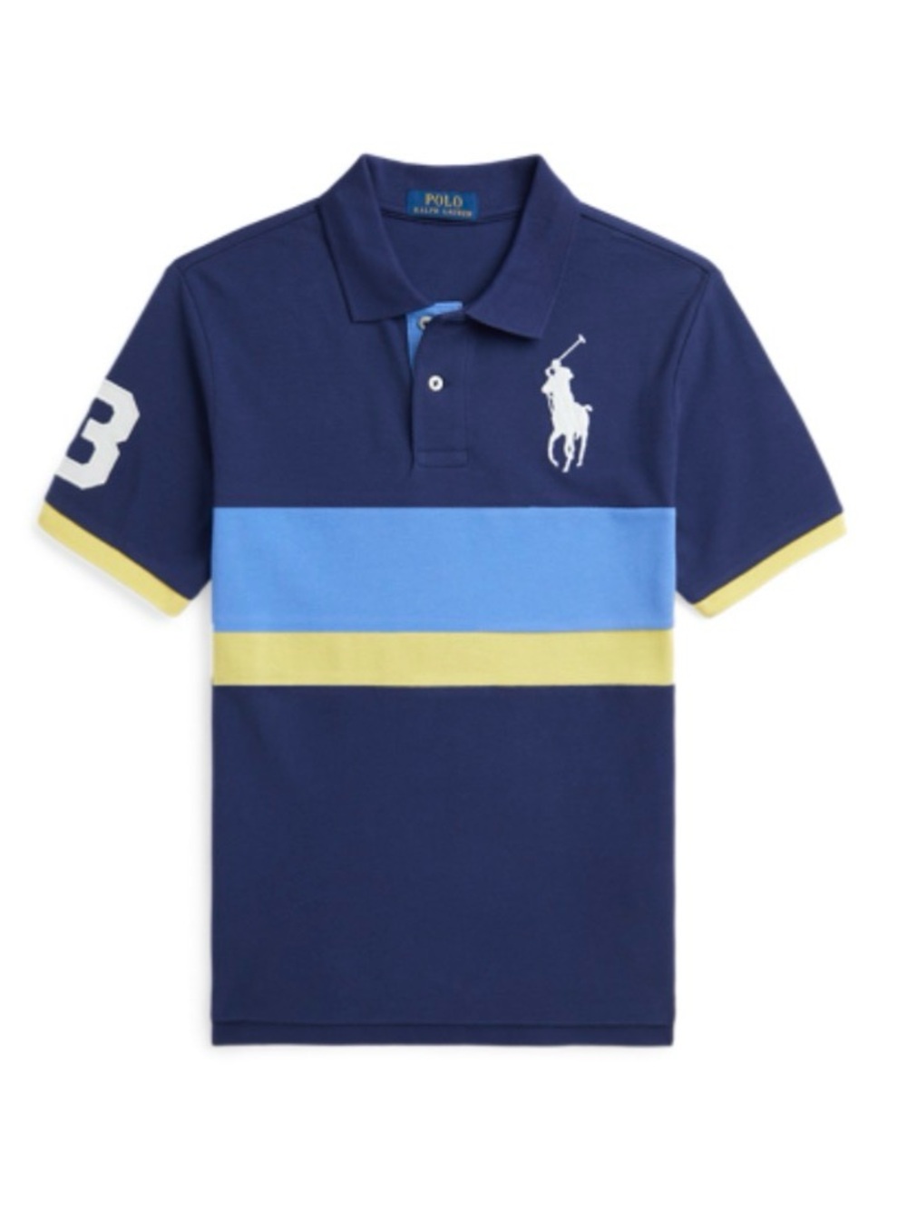 Polo by Ralph Lauren Boys' Navy Blue Stripe Polo Shirt